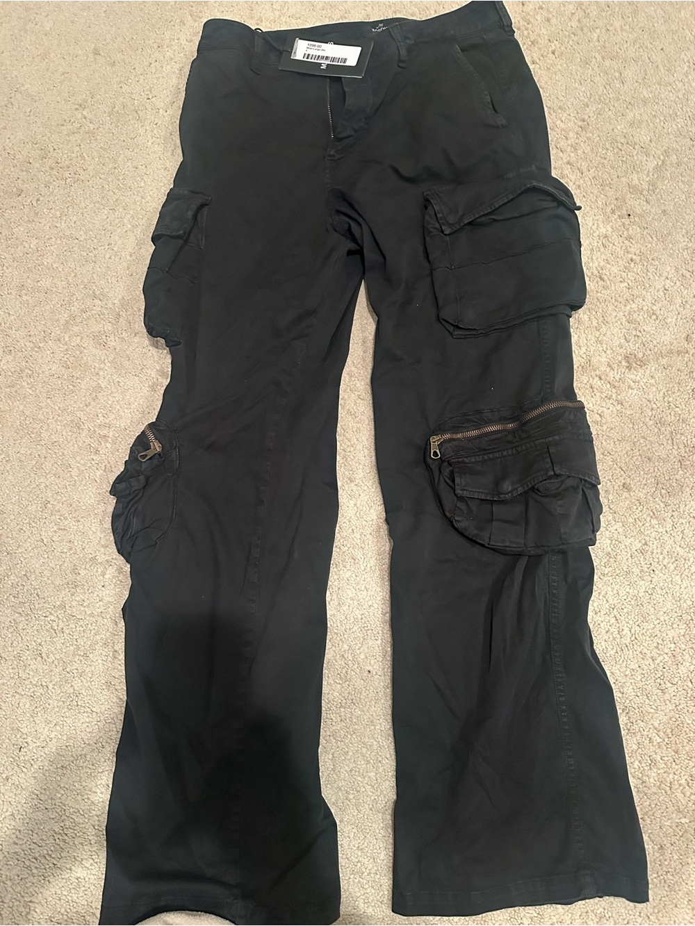 Mason wild cargo black pants size 4 new with tags